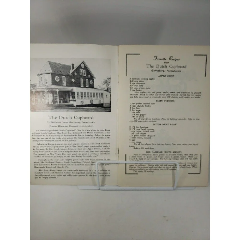 Vintage Amish Dutch Cookbook Ruth Redclay Dutch Cupboard Gettysburg PA 1960s